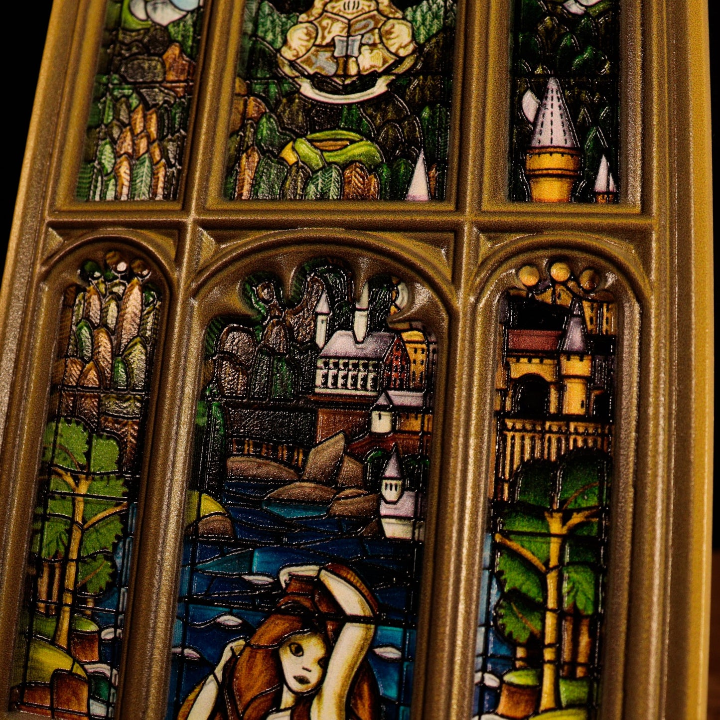 Plaque résine Harry Potter - Mermaid Stained Glass Window
