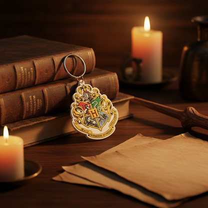 Harry-Potter-Schlüsselanhänger – Hogwarts-Wappen