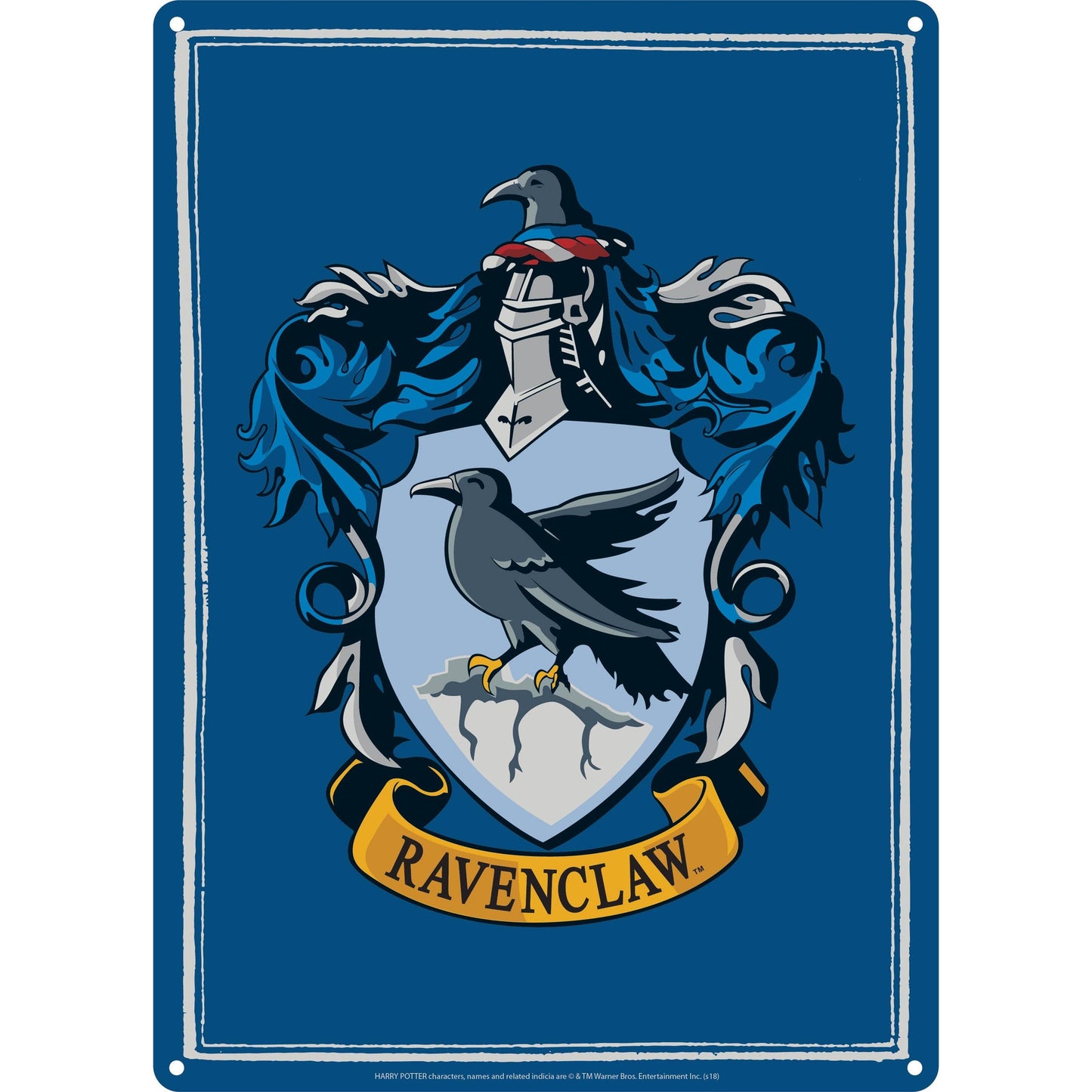 Plaque décorative en métal Harry Potter - Serdaigle