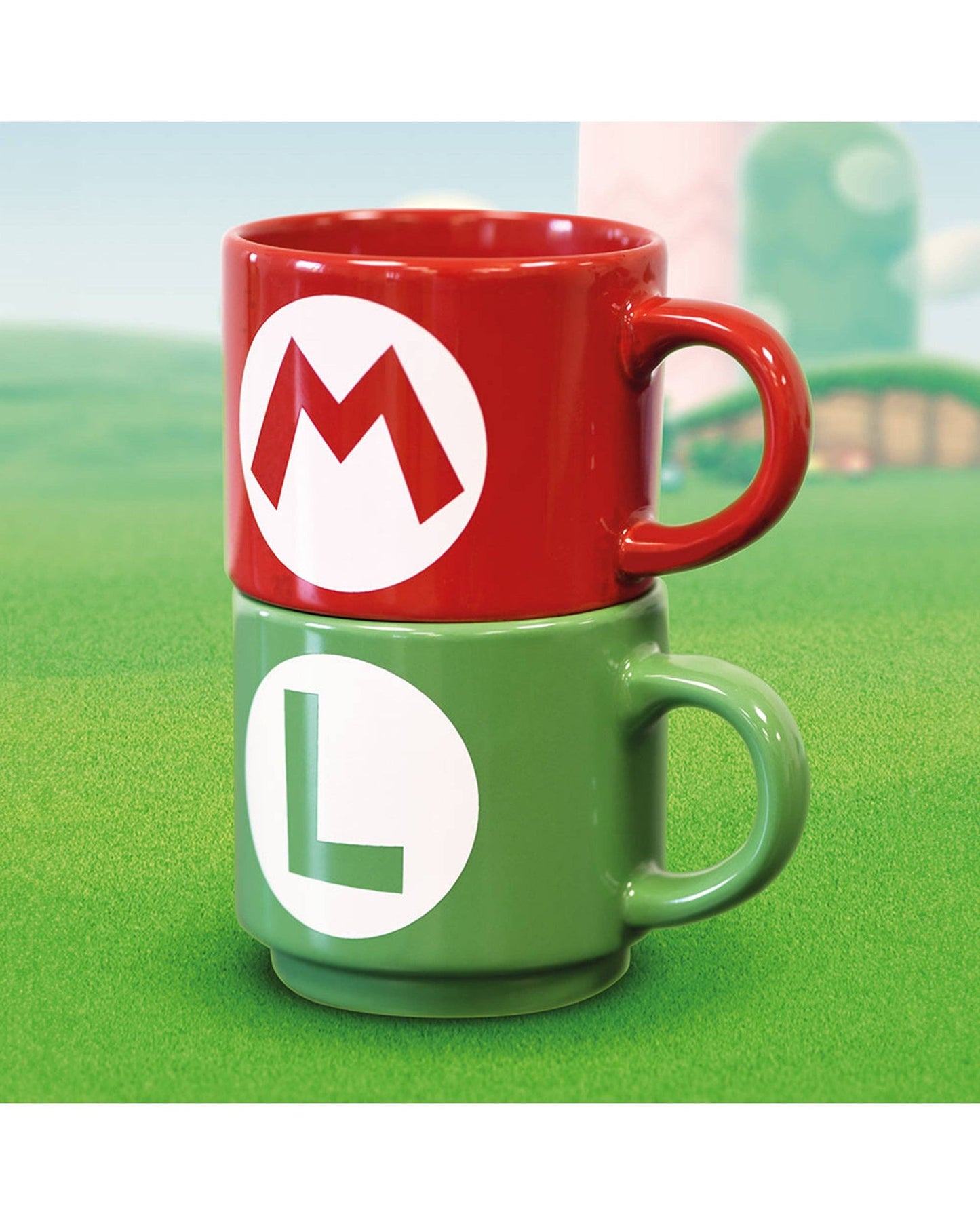 Super Mario Stackable Mugs - Luigi & Mario