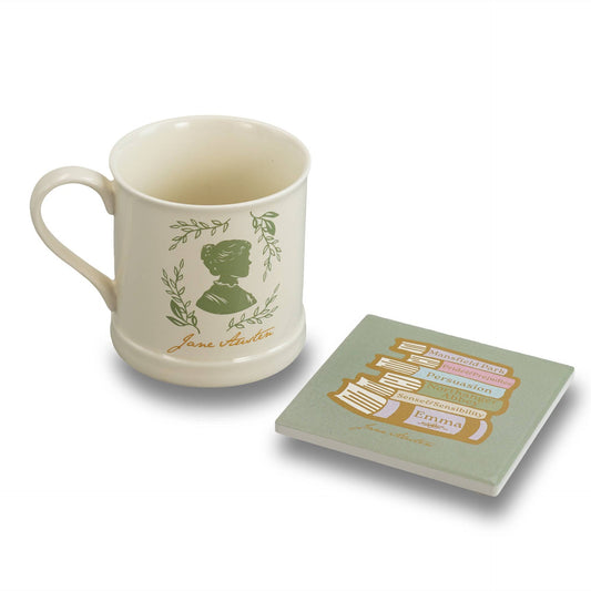 Jane Austen Ceramic Coaster - Books