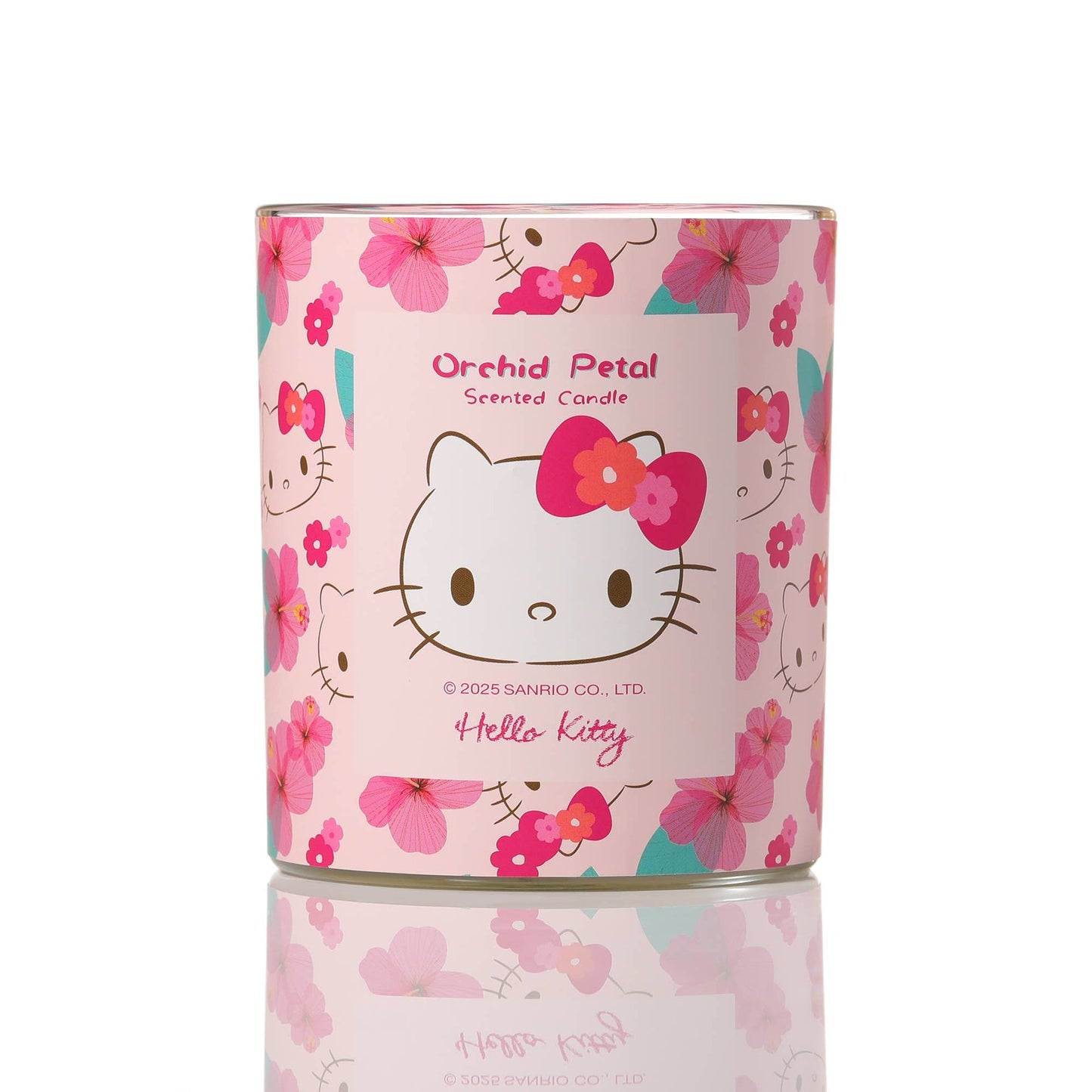 Pink Candle with Original Hello Kitty Print, Orchid Petal Scent