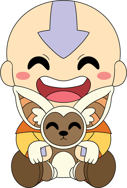 Aang and Momo Sit Plush (1ft)