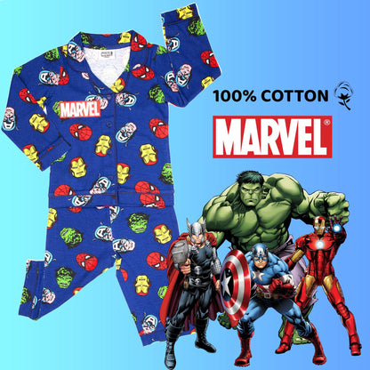 Marvel enfant Pyjama – bleu with Buttons