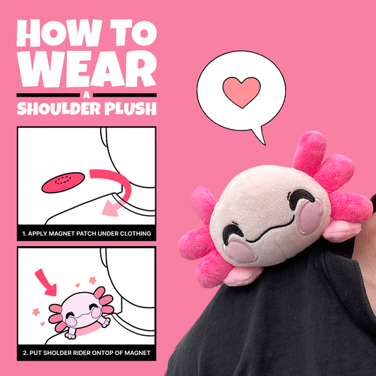 Axolotl Schulterreiter (15 cm)
