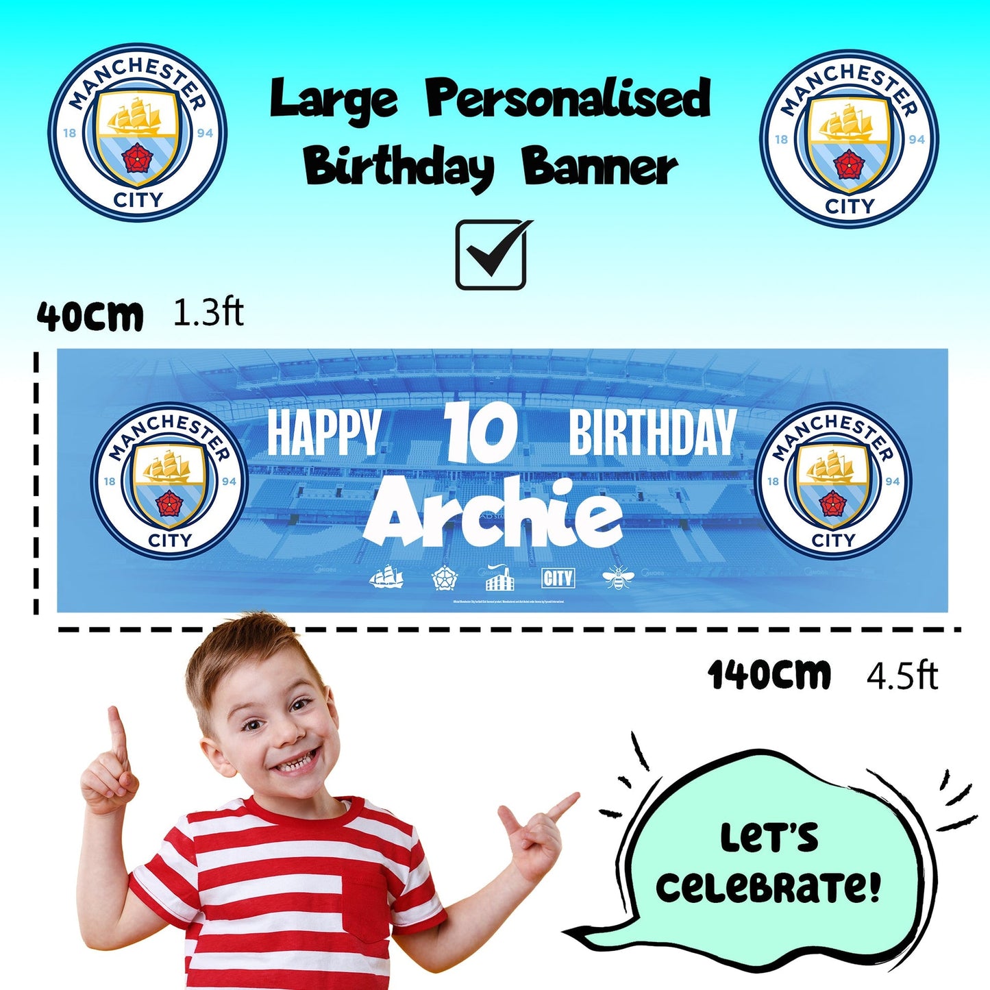 Bannière d’anniversaire – Manchester City