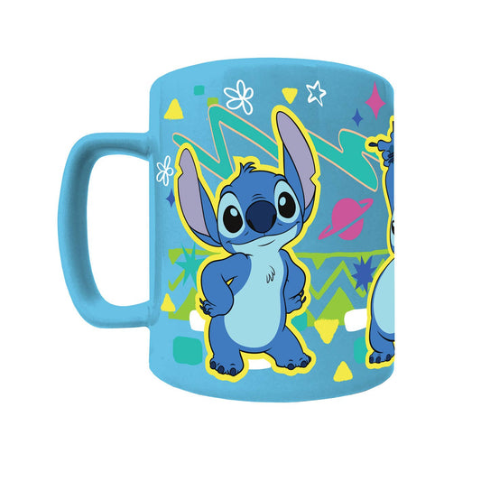 Flauschige Lilo &amp; Stitch Tasse – Stitch-Gesicht