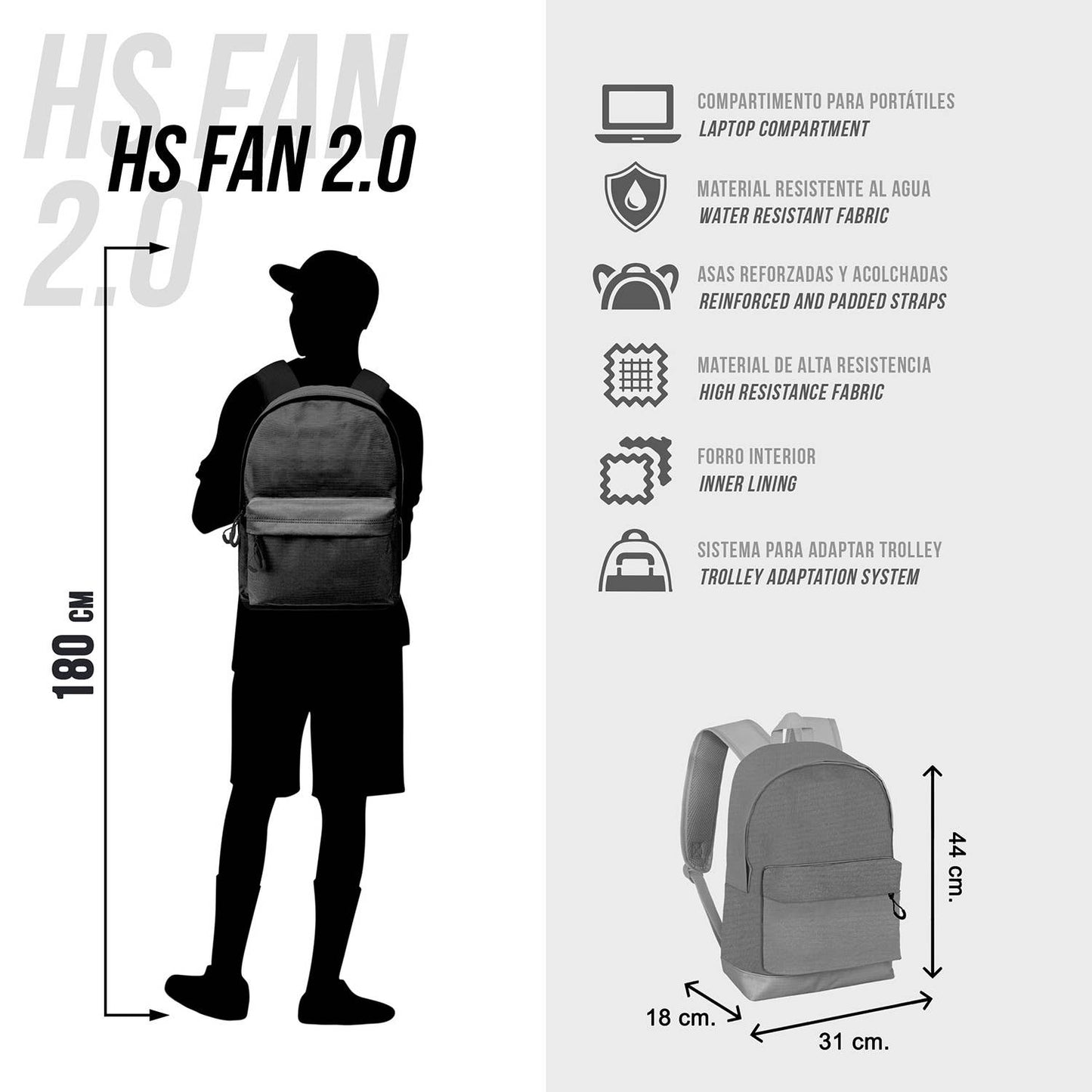 Marvel HS FAN 2.2 Rucksack – Spider-Man Vision
