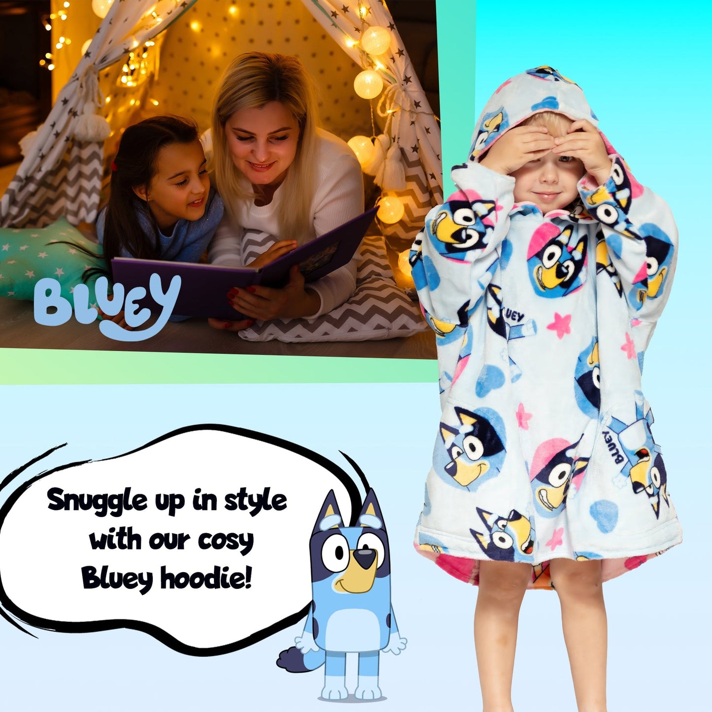 Sweat à capuche Bluey – Oversized Blanket
