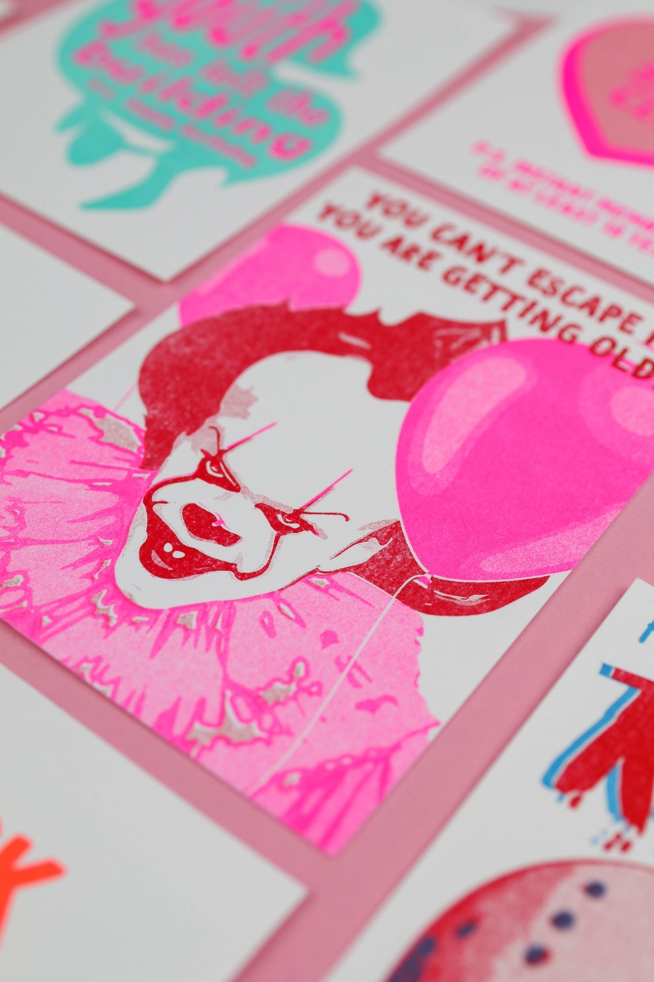 Pennywise Postcard: You Can't Escape IT (risoprint)