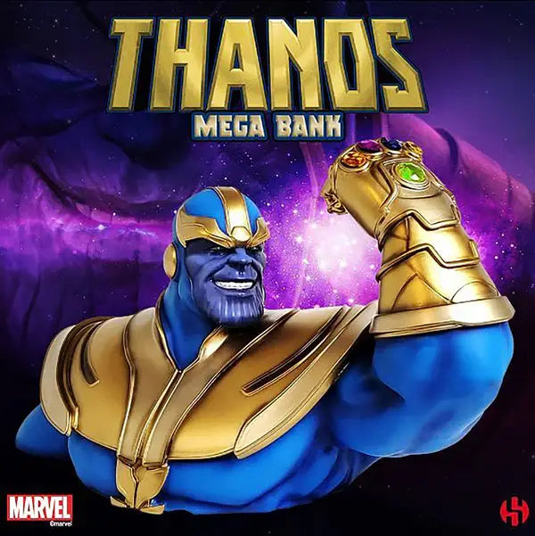 Marvel Deluxe Mega Bank Thanos Piggy Bank