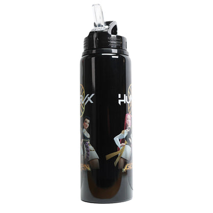 KPop Demon Hunters - Gourde à bouchon rabattable (650 ml) . Dorée
