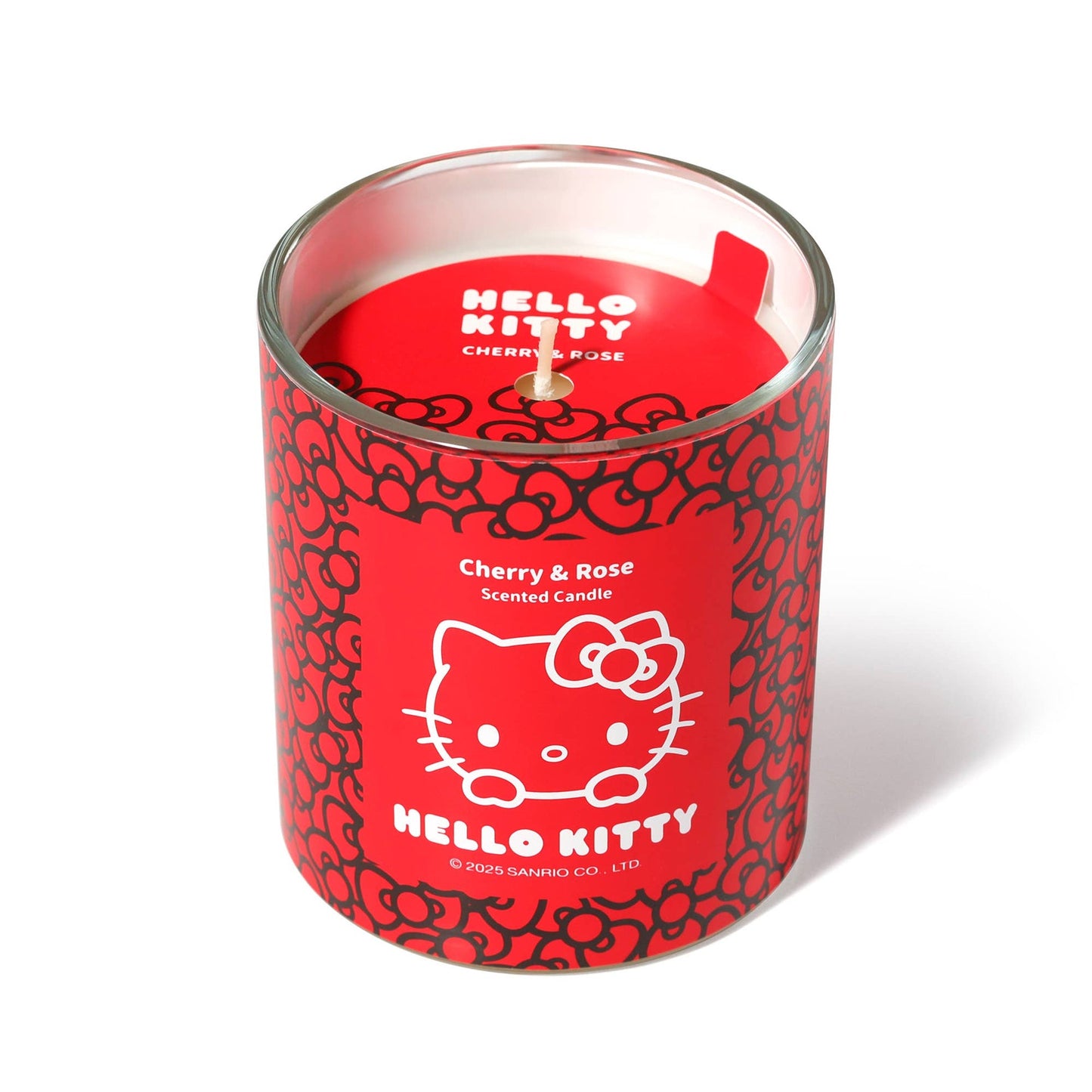 Red Candle with Original Hello Kitty Print, Cherry &amp; Rose Scent