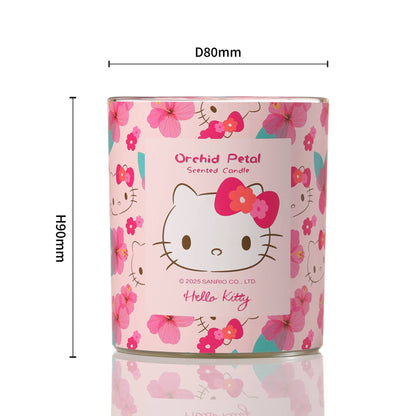 Pink Candle with Original Hello Kitty Print, Orchid Petal Scent