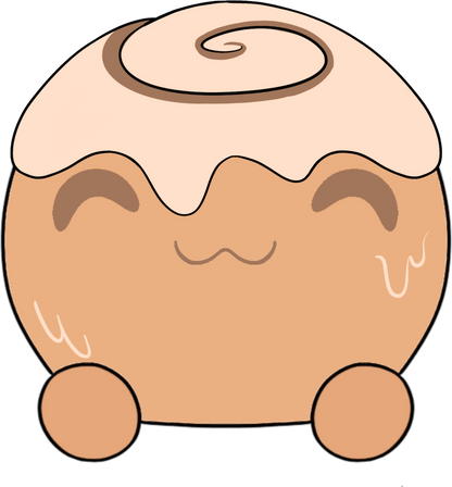 Cinnamon Bun Slimecicle Sticker (6in)