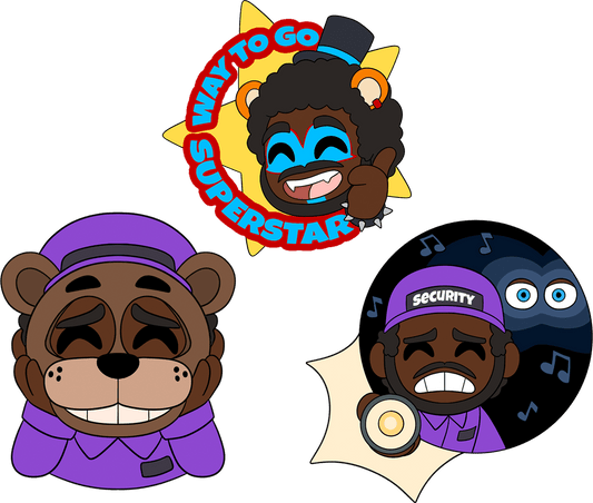 CoryxKenshin x FNAF Anstecker-Set