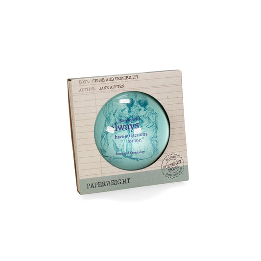 Jane Austen Paperweight - Pulteney Press 70mm