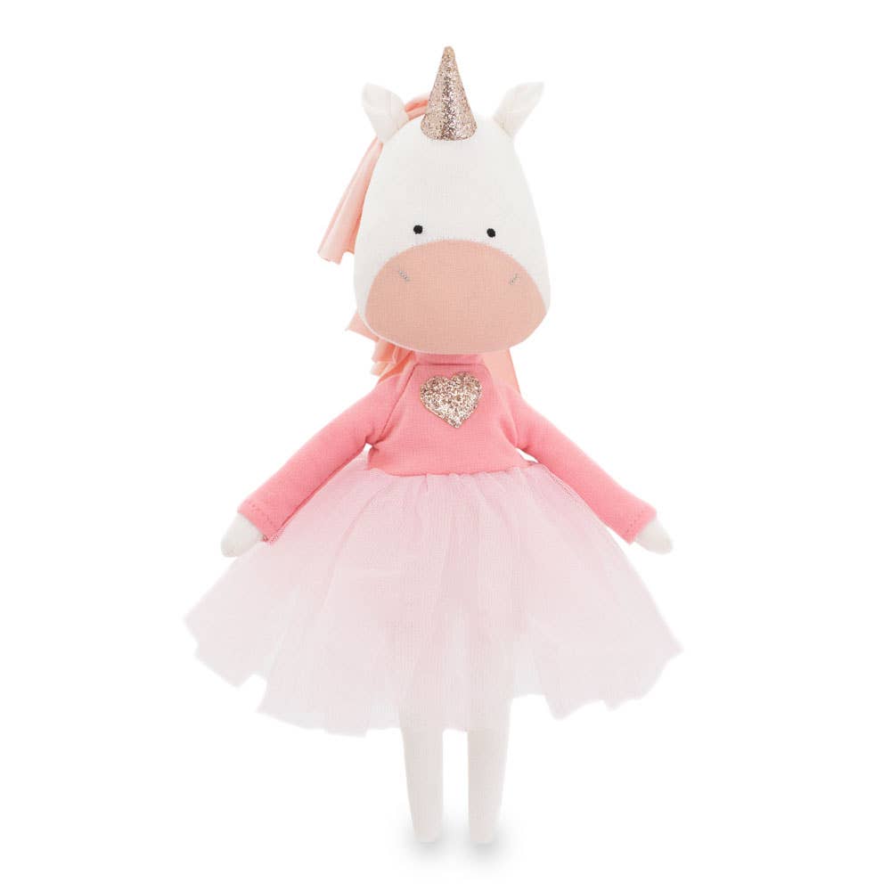 Peluche en Coton Cotti Motti, Daphne la Licorne - 29 cm - dès 0 mois