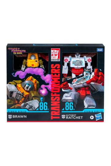 Pack of 2 The Transformers Figures - Brawn &amp; Autobot Ratchet