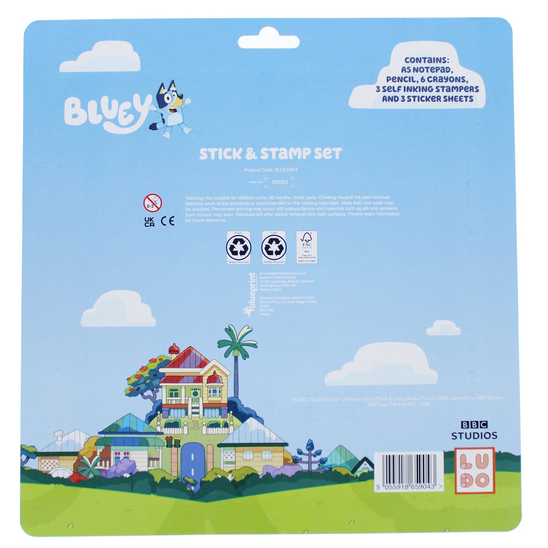 Ensemble – Bluey de coloriage, autocollants et tampons | Blueprint Collections – vue 2