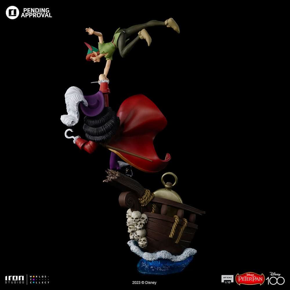 Statue Peter Pan vs Hook - Disney 100th - Peter Pan - Art Scale 1/10 - Disney Classics