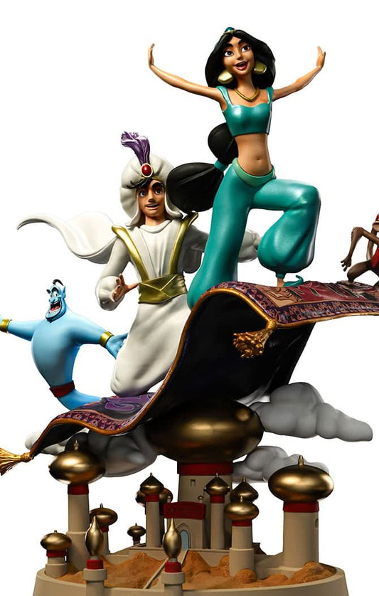 Statue Aladdin und Jasmin Deluxe - Disney 100 Jahre - Aladdin - Art Scale 1/10 - Disney Classics