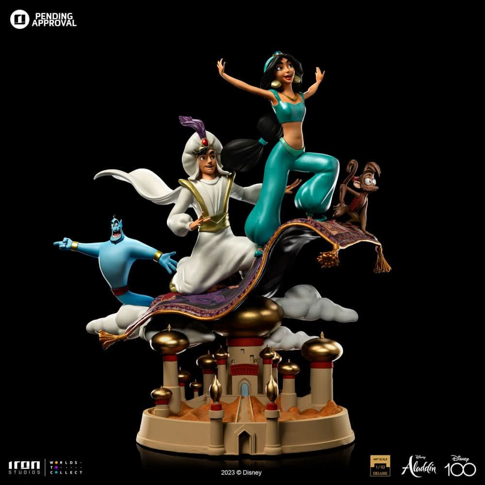 Statue Aladdin and Jasmine Deluxe - Disney 100th - Aladdin - Art Scale 1/10 - Disney Classics