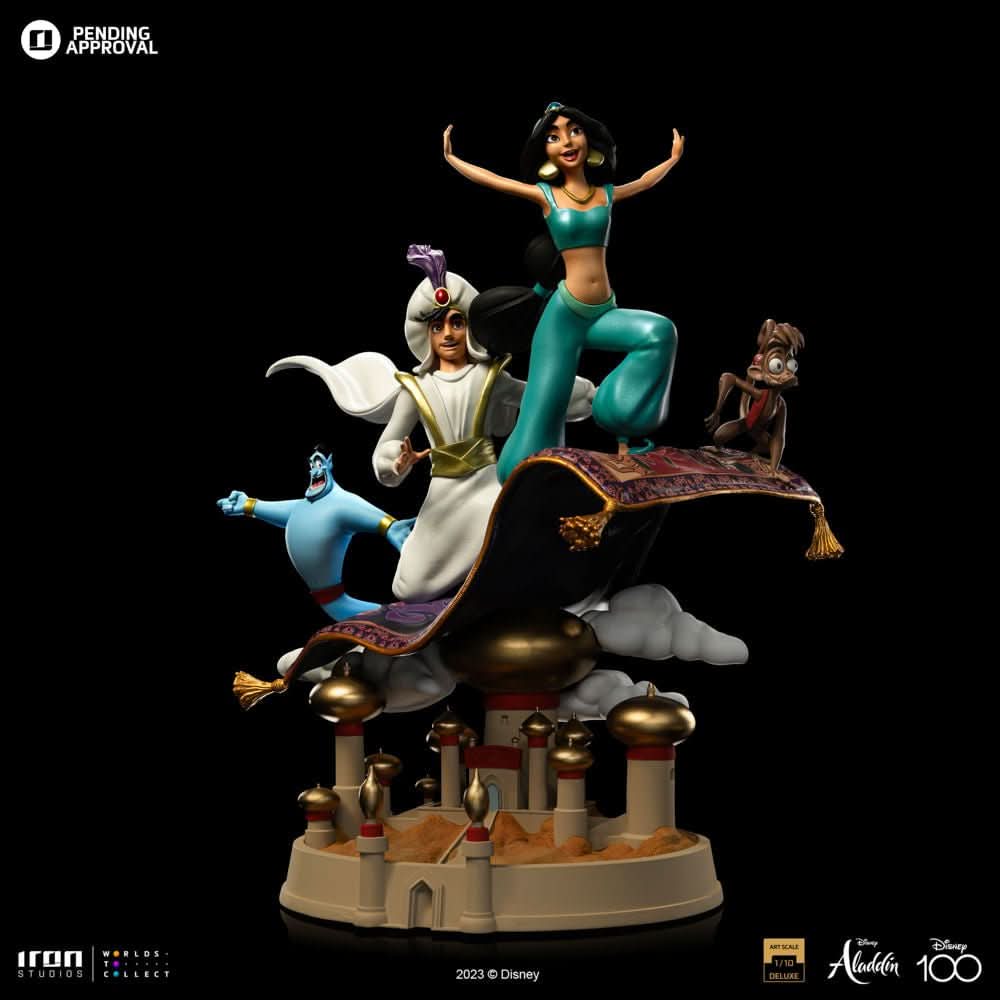Statue Aladdin and Jasmine Deluxe - Disney 100th - Aladdin - Art Scale 1/10 - Disney Classics