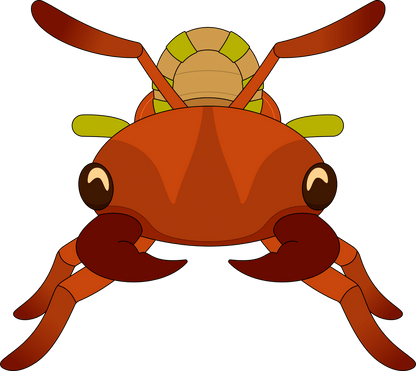 Rote Ameise Buggy Plüsch (23cm)