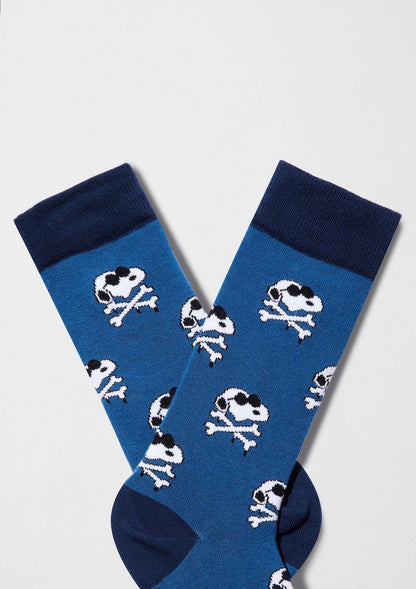 BeSnoopy Totenkopf-Socken – 100 % Bio-Baumwolle