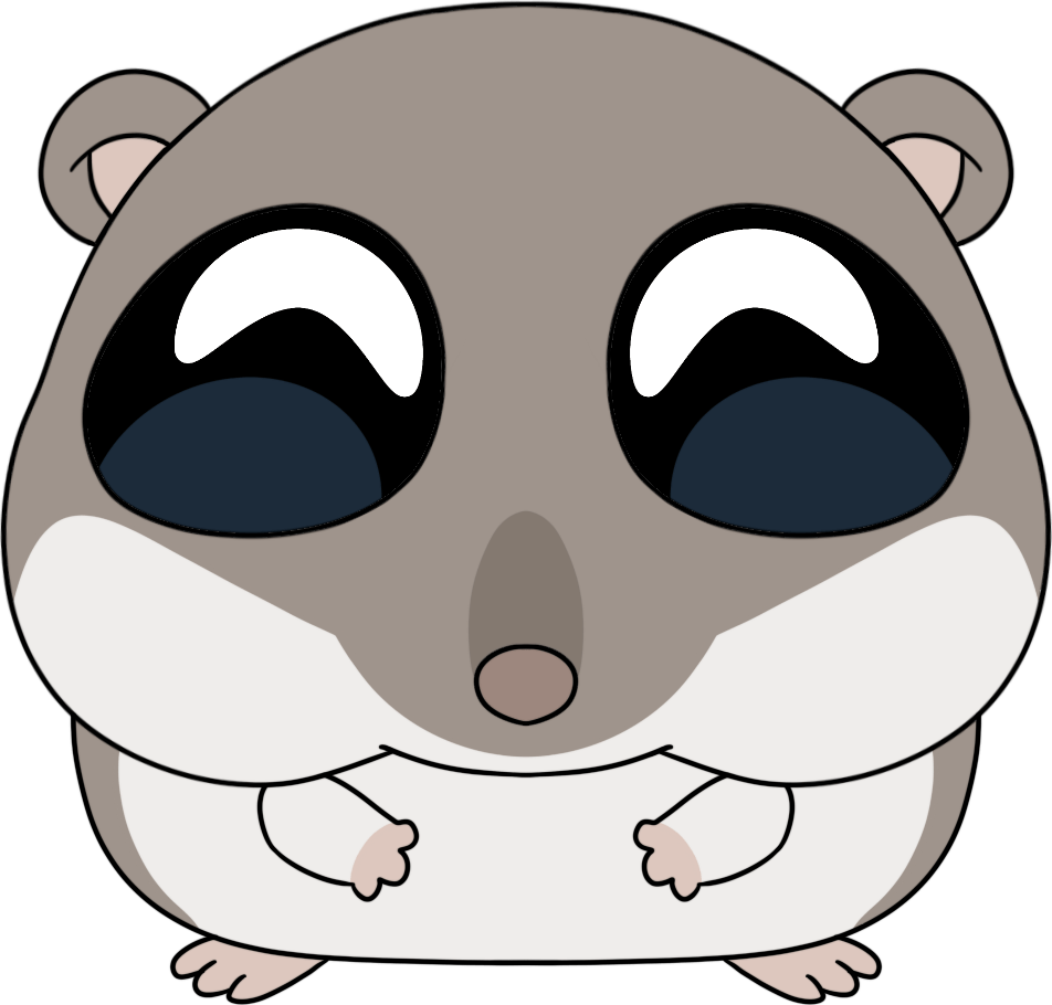 Trauriger Hamster-Plüsch (23 cm)