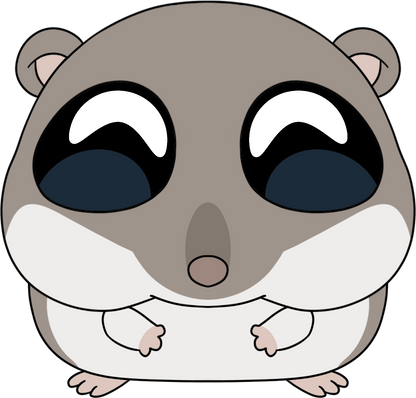 Trauriger Hamster-Plüsch (23 cm)