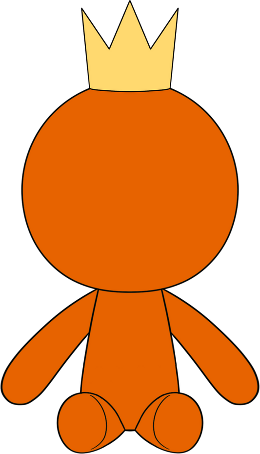 Plüschfigur König Orange (23 cm)