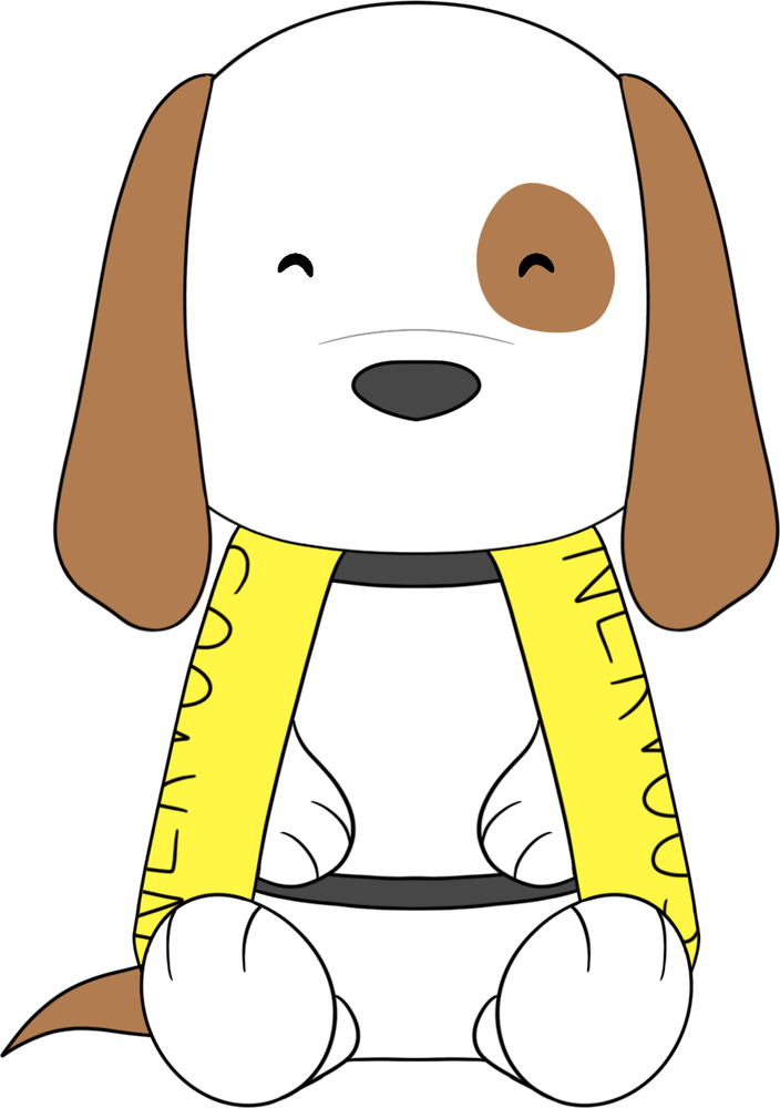 Nervöser Hund Plüschtier (23cm)