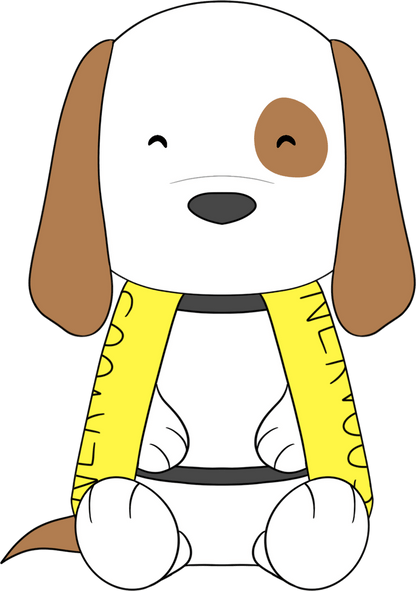 Nervöser Hund Plüschtier (23cm)