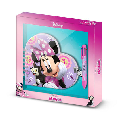 Tagebuch-Set + 6-Farben-Stift Disney Minnie Maus „Cat“