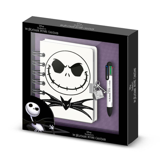 L'Étrange Noël de Monsieur Jack-Journal A5 +Stylo 6 Couleurs