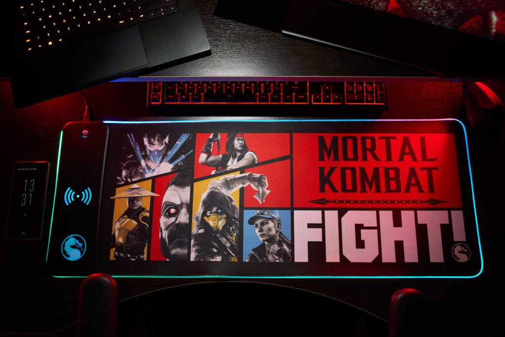 Mortal Kombat – Übergroße Gaming-Matte & mobiles Ladegerät