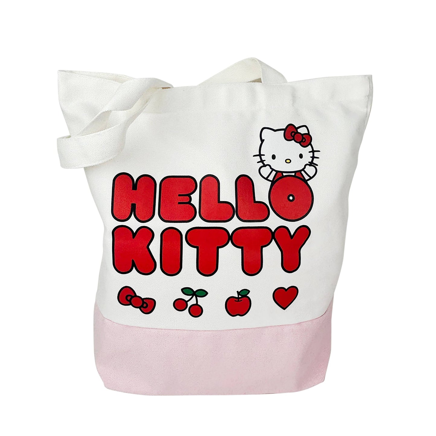 Sac – cabas Hello Kitty rose et blanc | Blueprint Collections – vue 1
