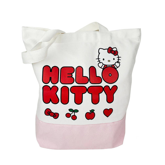 Sac – cabas Hello Kitty rose et blanc | Blueprint Collections – vue 1