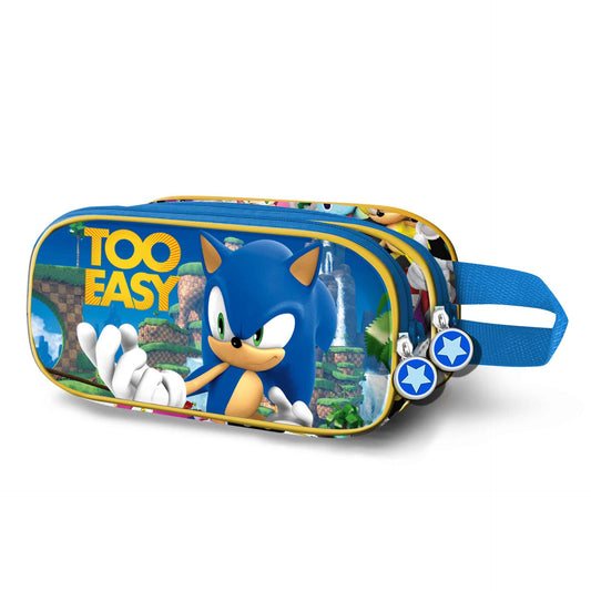 Easy 3D Double Sonic the Hedgehog Pencil Case