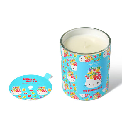 Blue Candle with Original Hello Kitty Print, Tropical Punch Scent