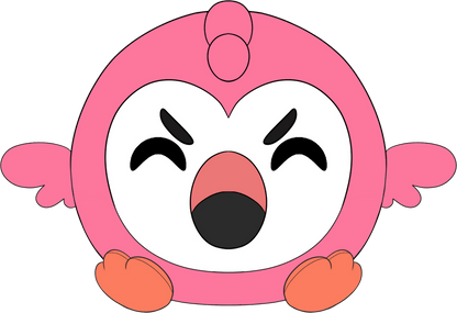 Mad Flamingo Stickie (6in)