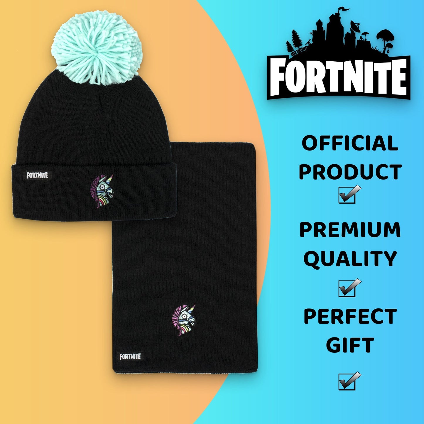 Fortnite Hat & Scarf Set- Llama