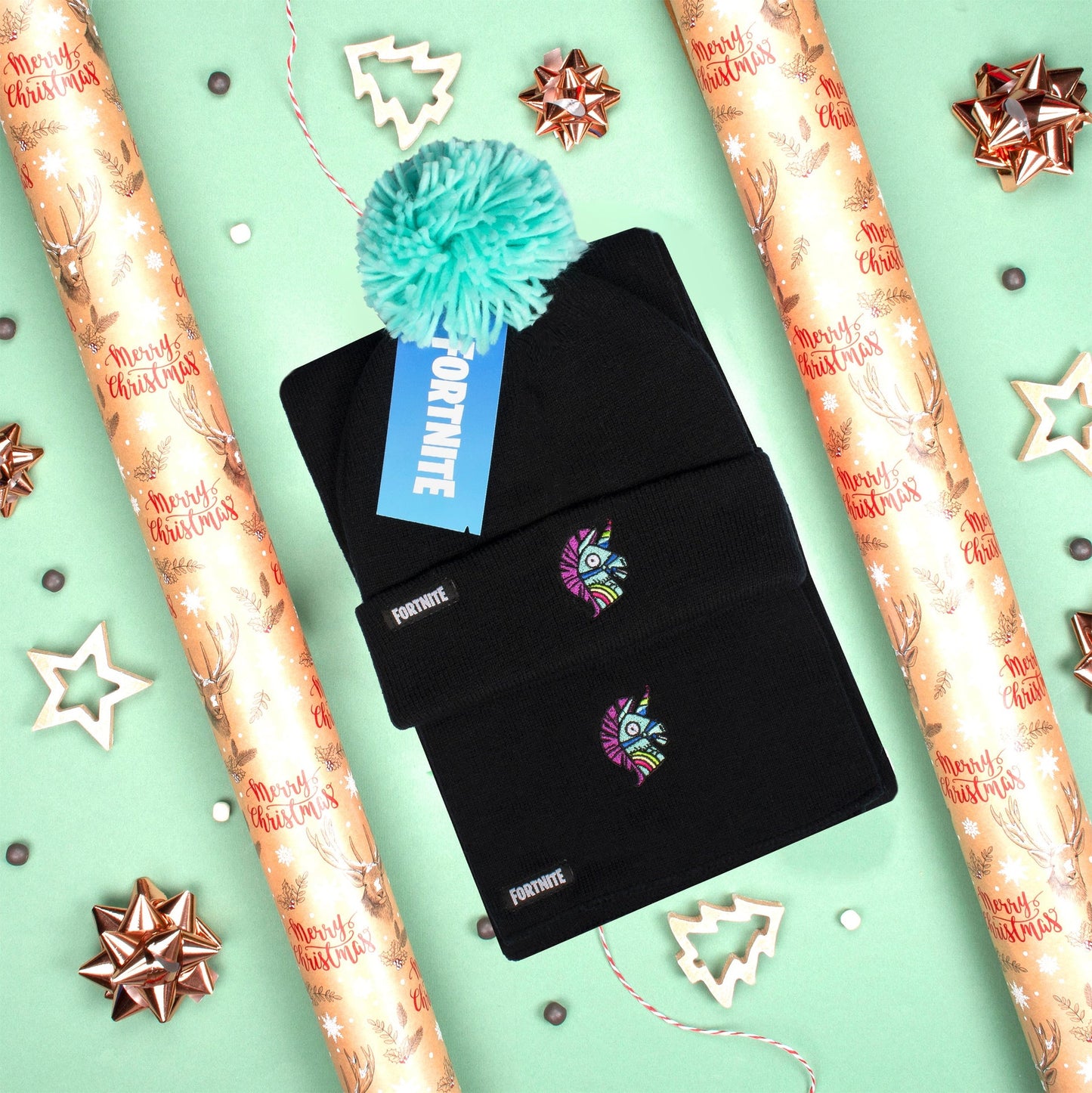 Fortnite Hat & Scarf Set- Llama