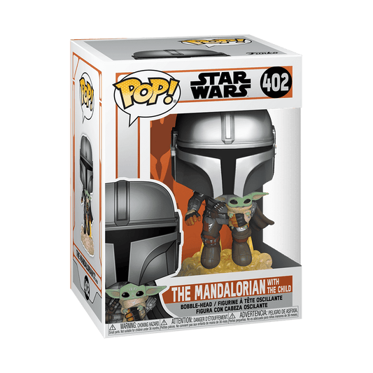 Pop! The Mandalorian Flying with Jet Pack #402 - vue officielle Funko 2