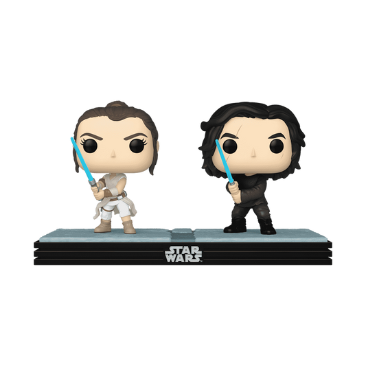 Pop! Moment Rey & Kylo Ren (Glow) #758 - vue officielle Funko 1