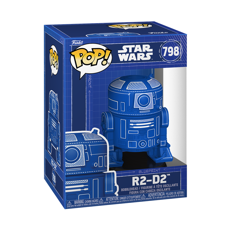 Pop! R2-D2 (Blueprint Deco) #798 - vue officielle Funko 2