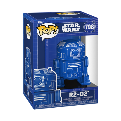 Pop! R2-D2 (Blueprint Deco) #798 - vue officielle Funko 2