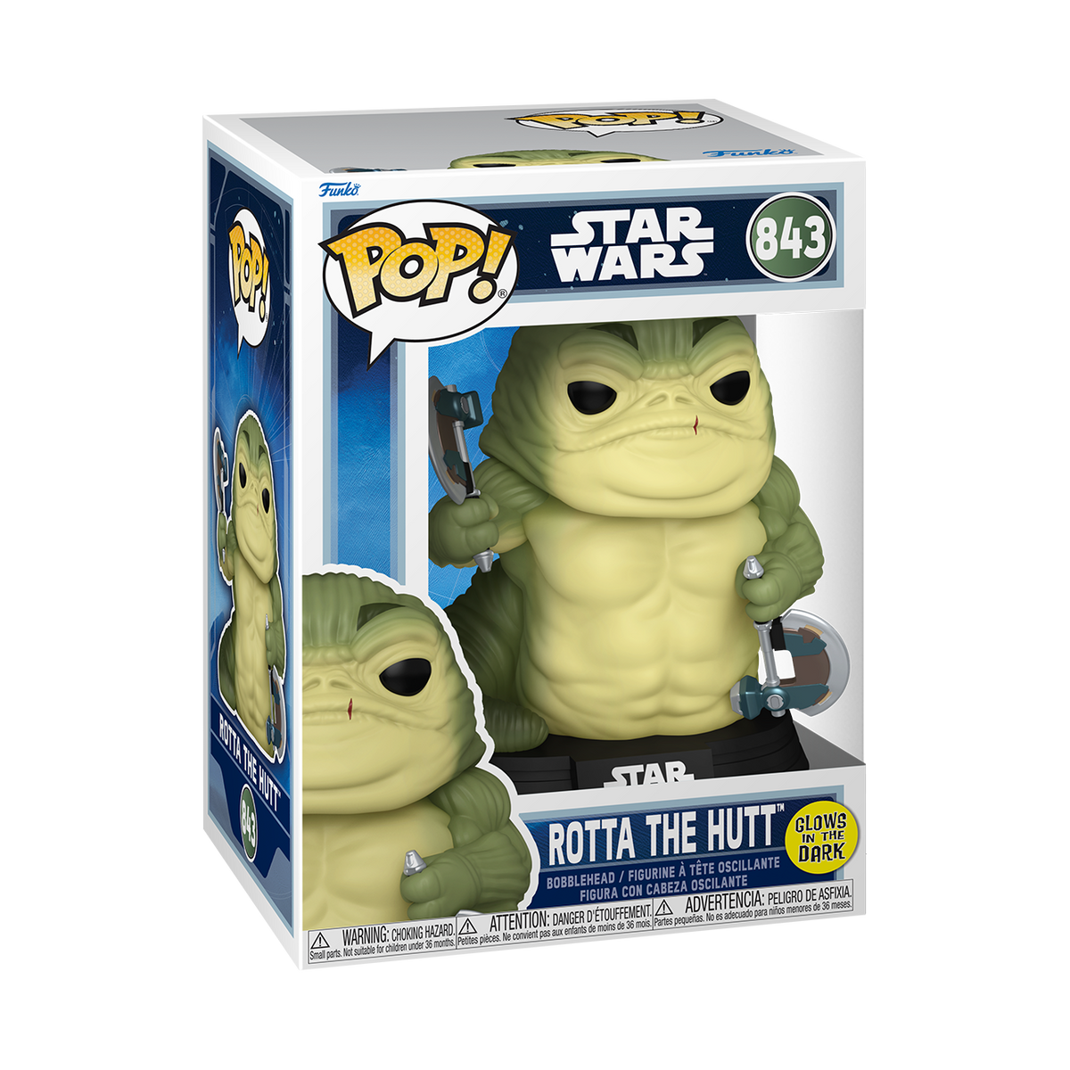 Pop! Rotta the Hutt (Glow) #843 - vue 2